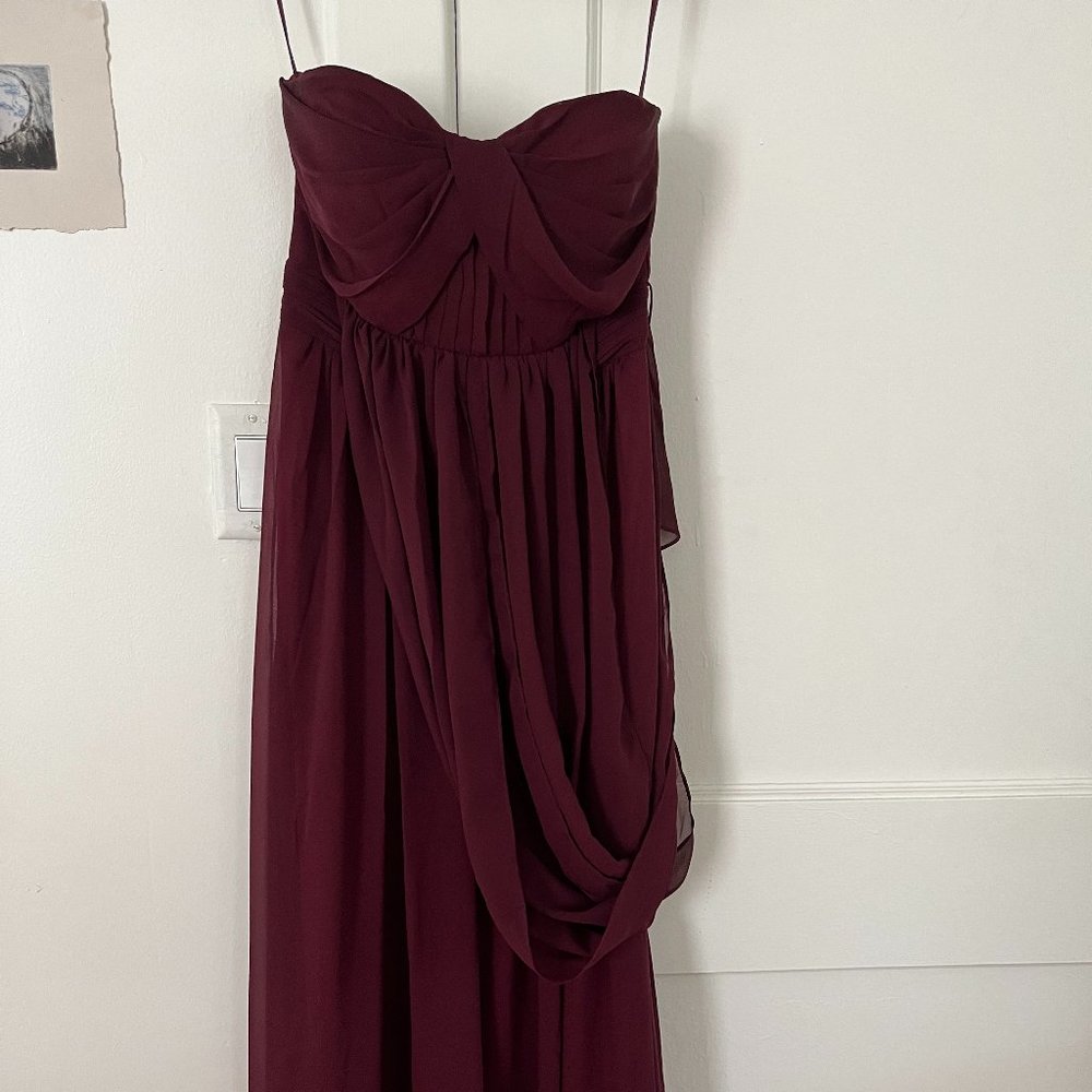 Medium Birdy Grey Grace Convertible Dress in Cabernet